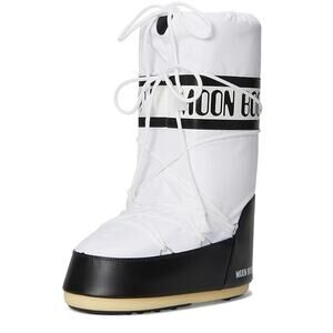 Moon Boot Womens Icon Nylon Winter Boots EU 39 US 8 White EUC